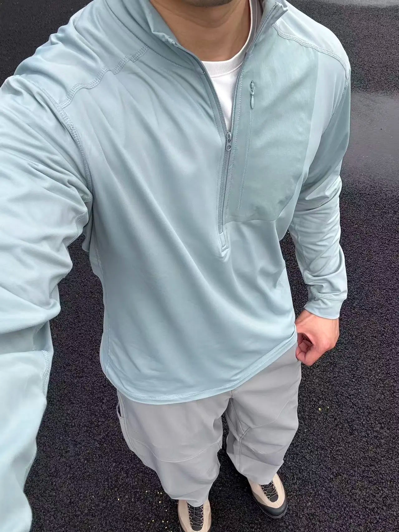 LT03 Warm Breath Half-zip Sweatshirt