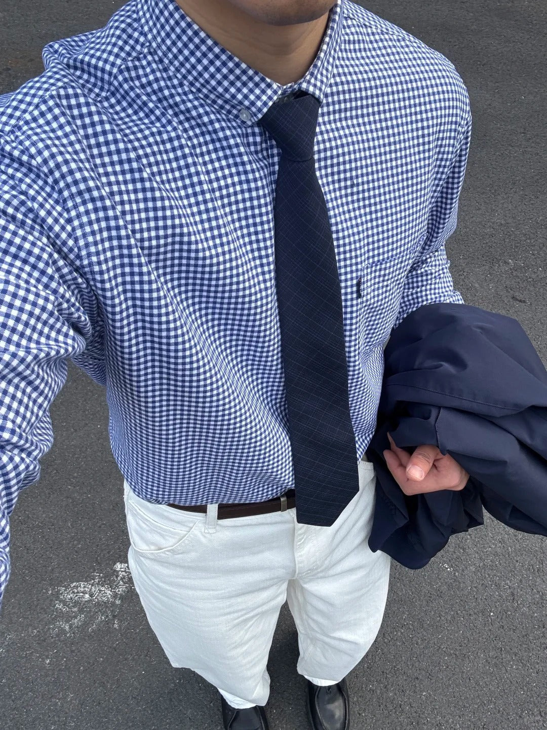 S01 Blue Plaid Oxford Shirt