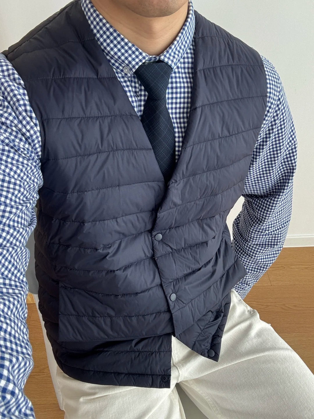 S01 Blue Plaid Oxford Shirt