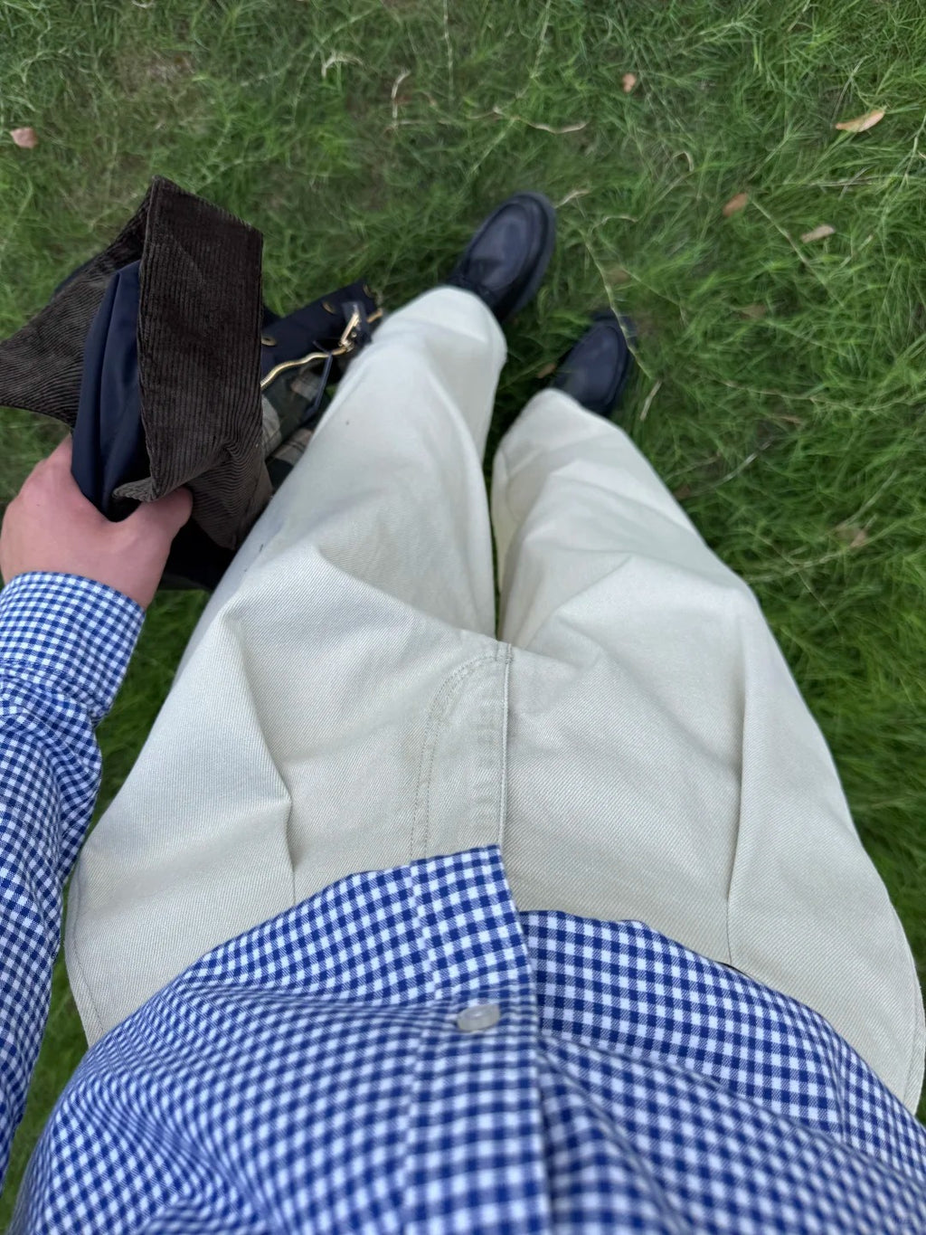 S01 Blue Plaid Oxford Shirt