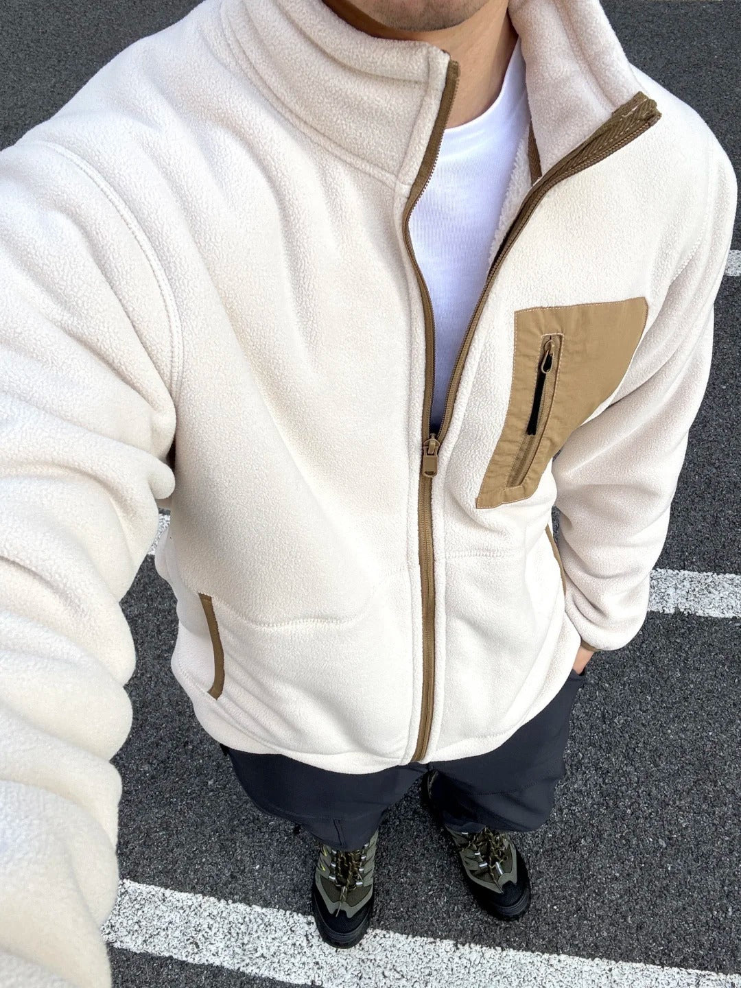 OJ05 Dual-Fleece Knit Jacket