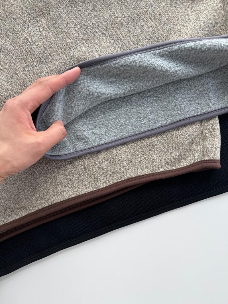 LT02 插肩針織抓絨衫