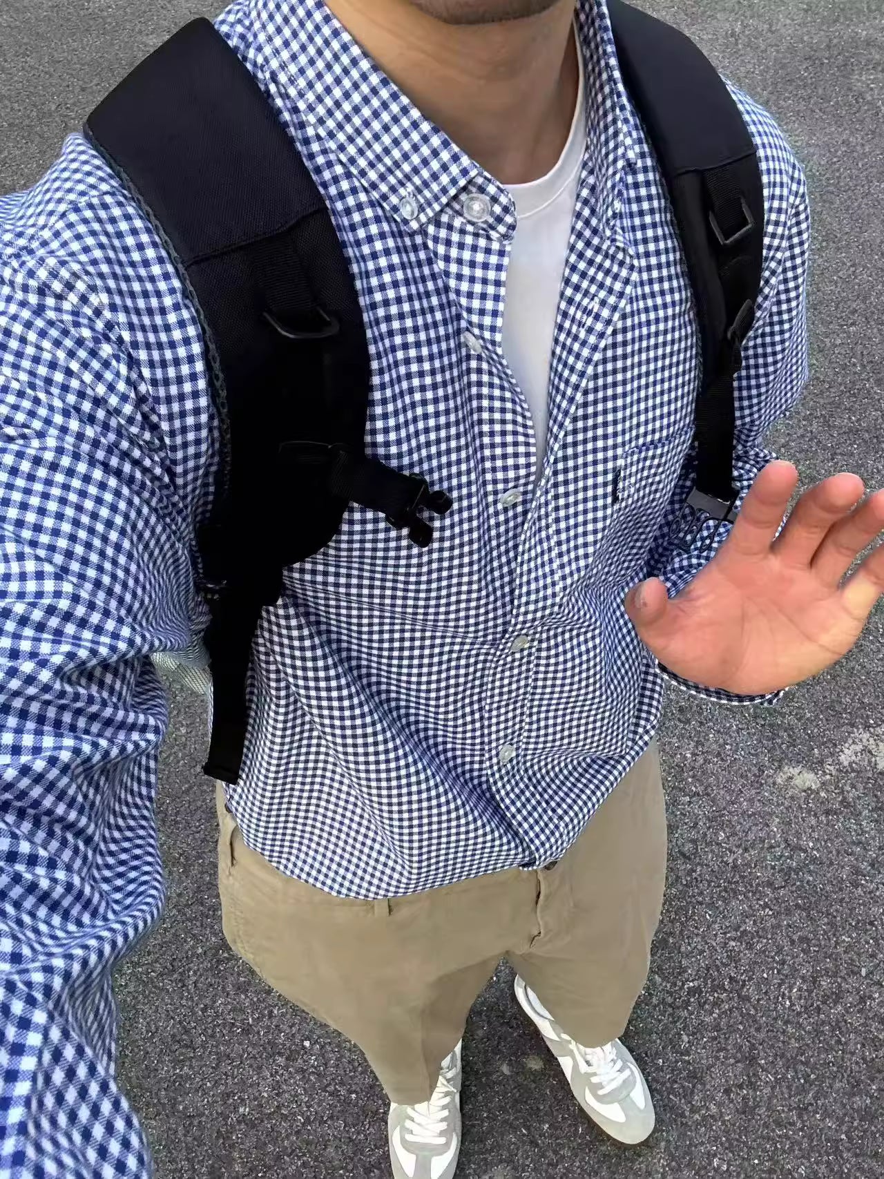 S01 Blue Plaid Oxford Shirt