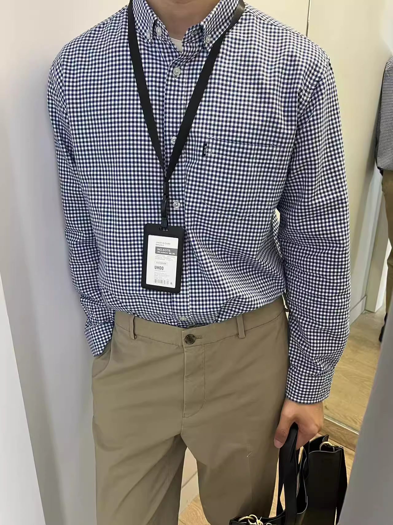 S01 Blue Plaid Oxford Shirt