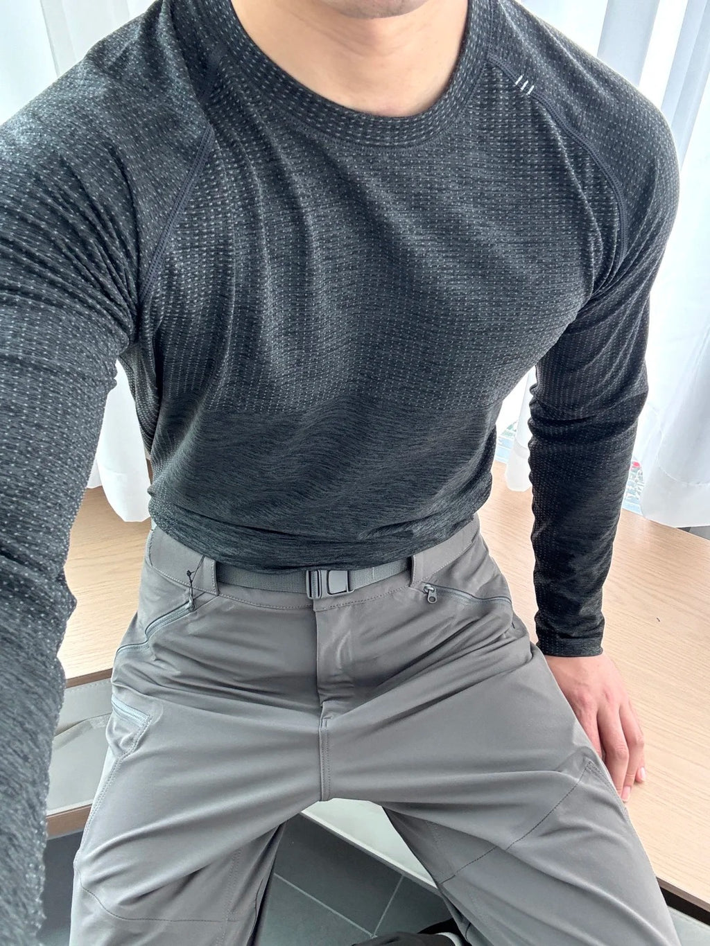 SLT01 Seamless Sports Long Top